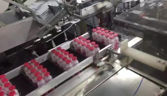 药品包装机保健品喷雾剂眼药水糖浆大小药瓶自动理瓶多功能装盒机图3