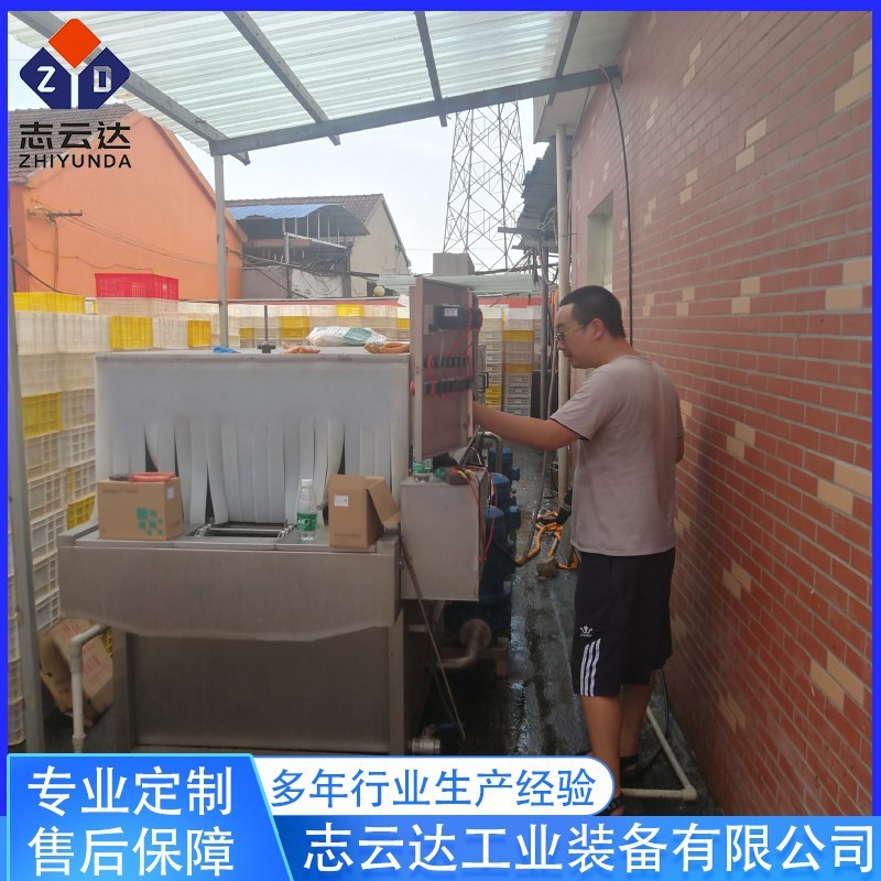 全自动周转筐清洗机 水果塑料框清洗设备 高压喷淋去油污洗筐机图3