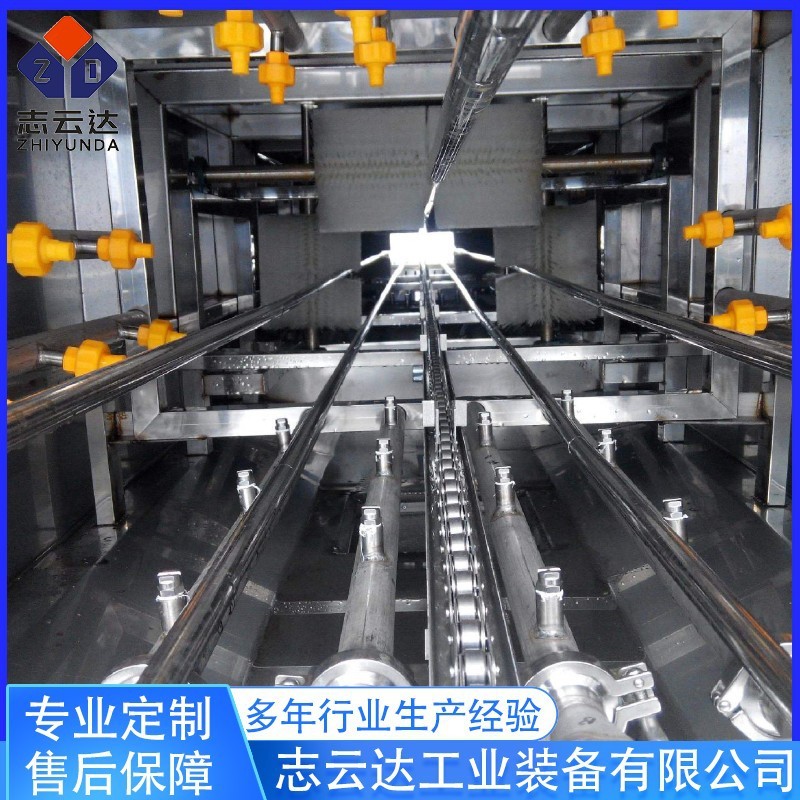 全自动周转筐清洗机 水果塑料框清洗设备 高压喷淋去油污洗筐机图5
