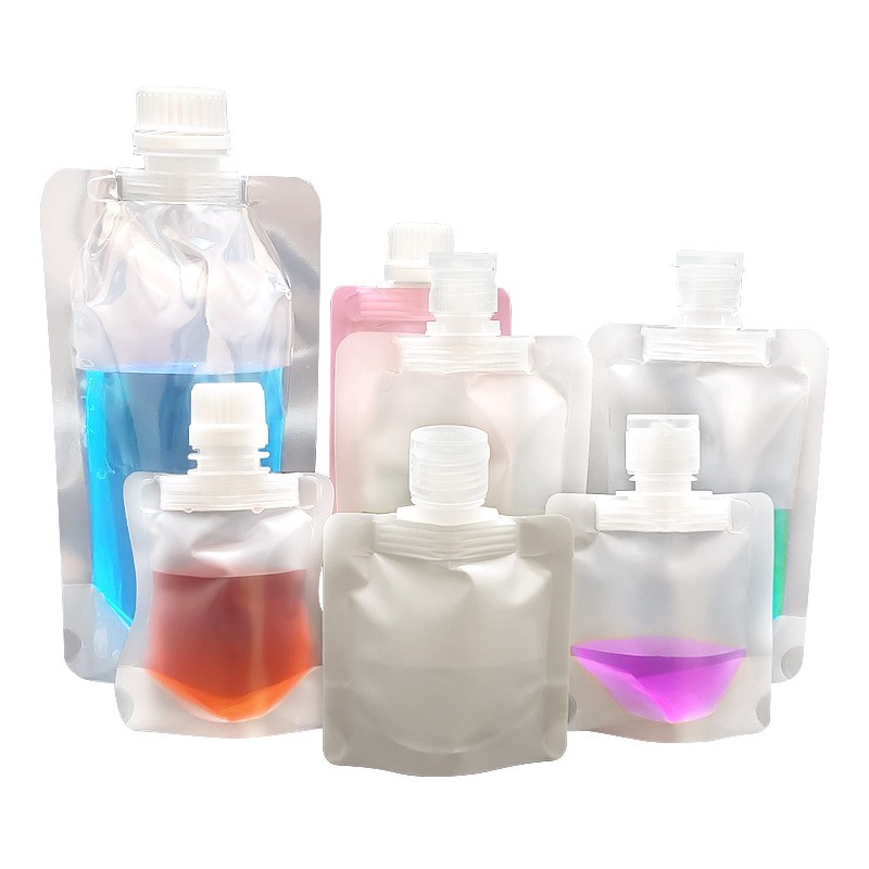现货化妆品试用装小样袋 旅行分装袋便携式乳液包装袋 翻盖吸嘴袋图5