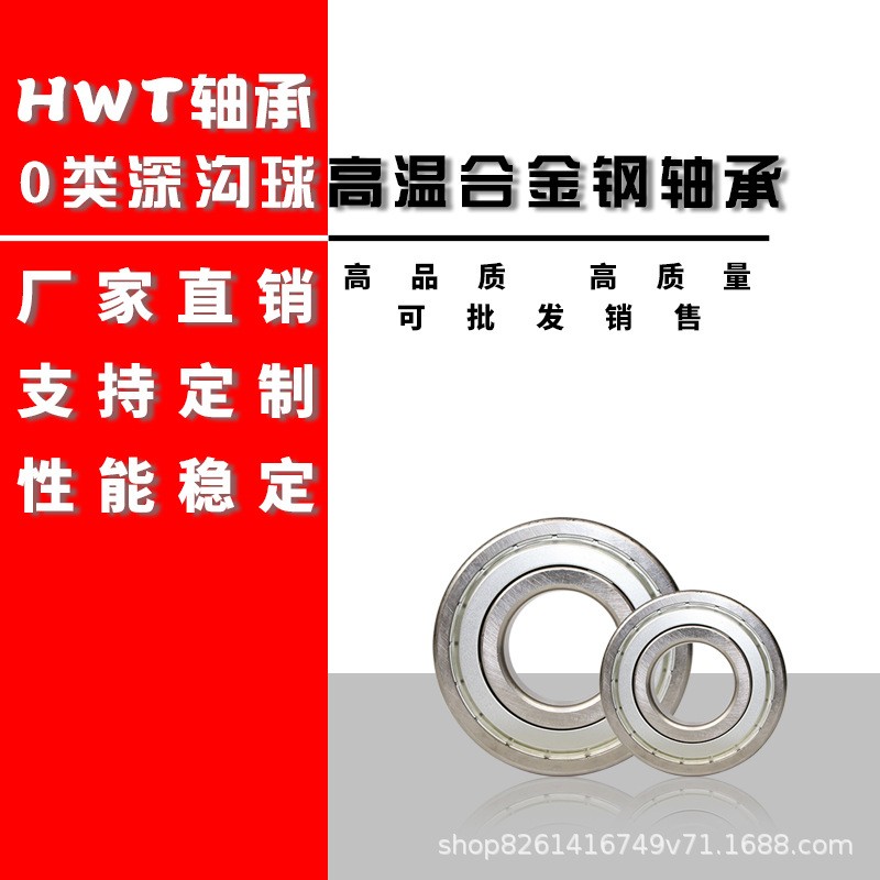 HWT高温合金钢轴承FT6300 6301 6302 6303 6304 6305ZZ厂家直销  1套图5
