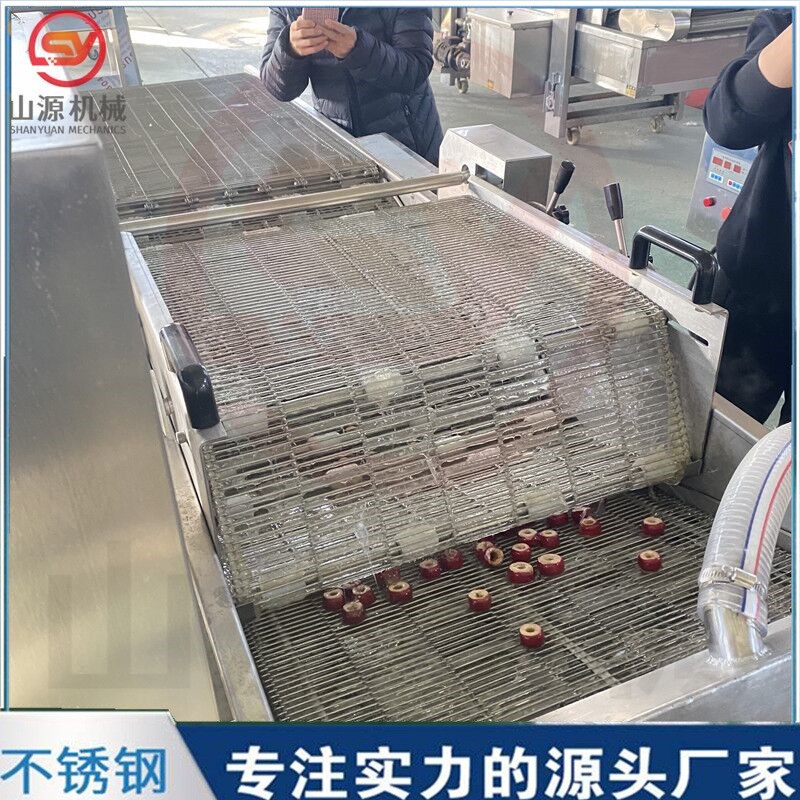 冻干冰糖葫芦裹糖机 全自动上糖浆机设备 嘎嘣脆空心山楂上糖机图3