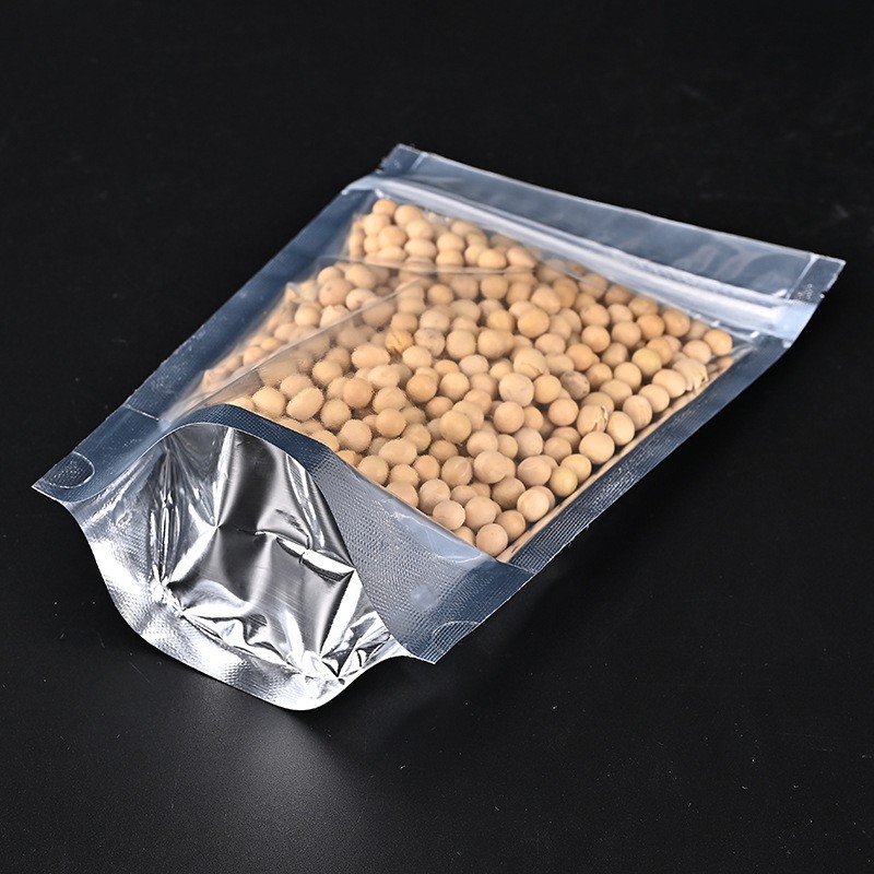 阴阳镀铝自立自封袋现货批发零食茶叶咖啡袋八边封食品包装 袋定制图4