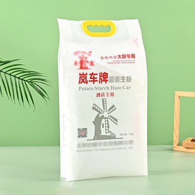 厂家直供大米复合塑料食品真空袋手提包装袋彩印面粉包装袋批发