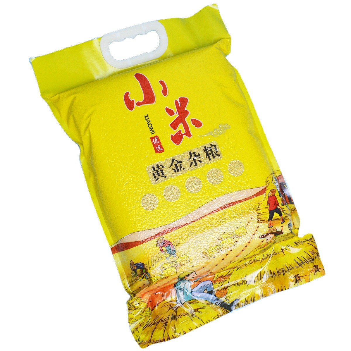 厂家批发手提式便携式小米包装袋真空密封杂粮塑料打包袋子图5