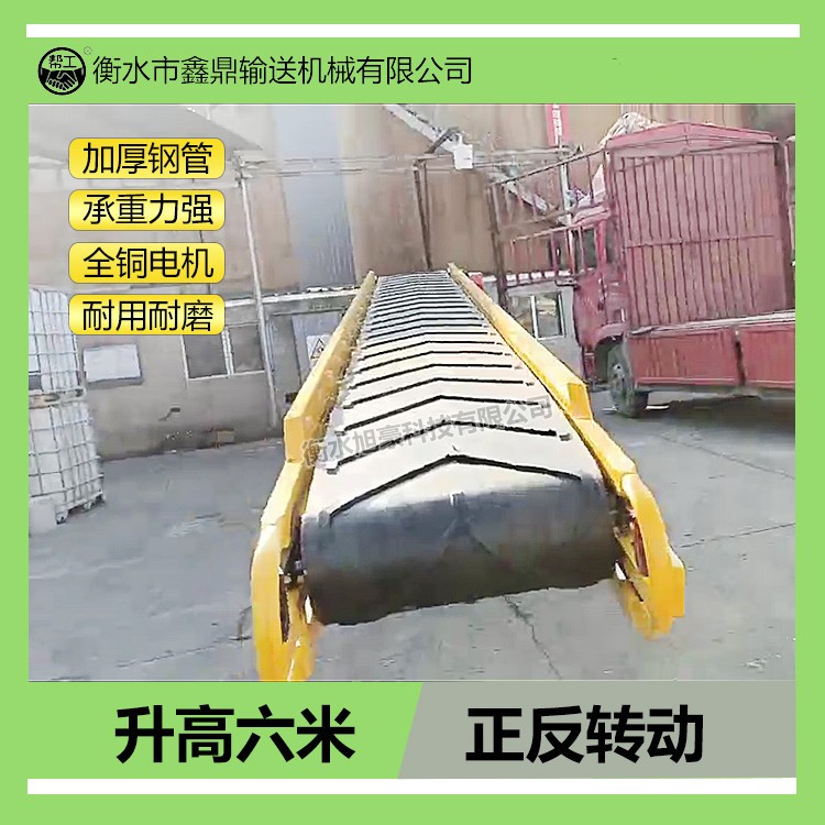 双翼伸缩输送机装车卸货帮工牌货物运输皮带输送机图2