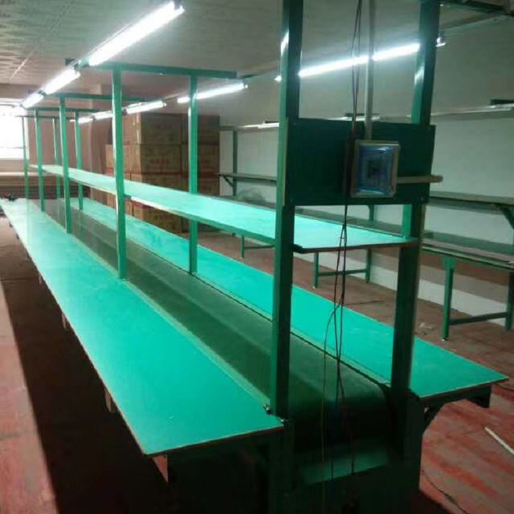 车间防静电流水线 装配流水线吊灯架铝型材工作台包装生产线图2