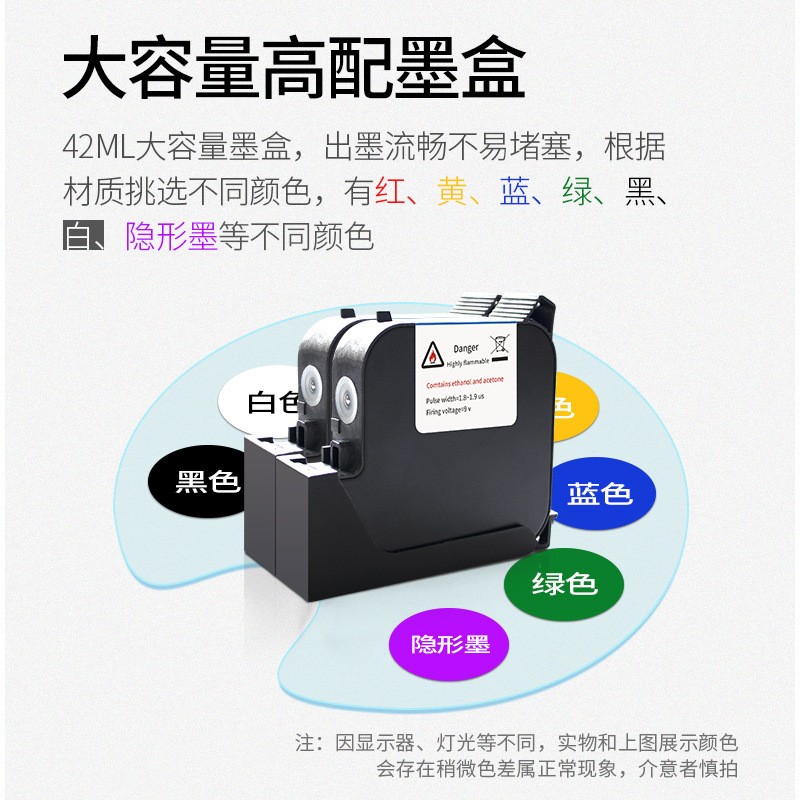 手持喷码机打生产日期小型全自动食品袋纸箱大字符打码机流水线图3