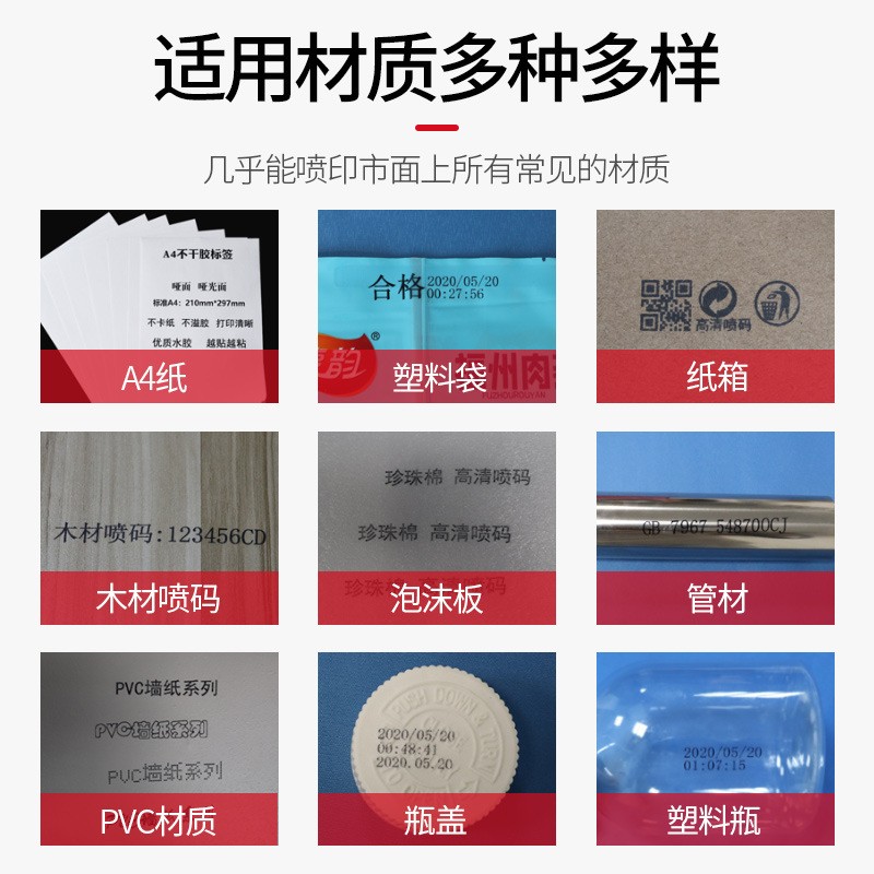 手持喷码机打生产日期小型全自动食品袋纸箱大字符打码机流水线图5
