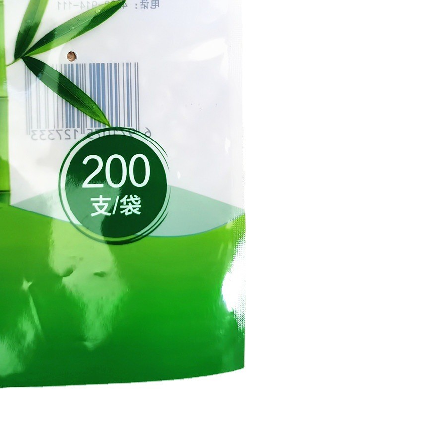 塑料袋厂家定做彩色印刷200支装家用烧烤竹签竹针自封复合包装袋图5