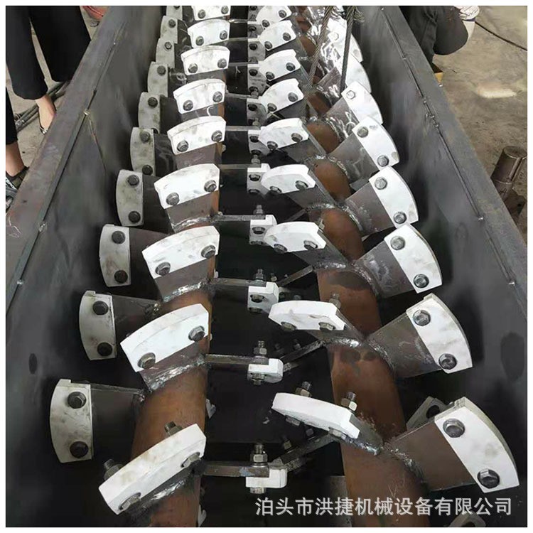 双轴粉尘加湿机除尘器用粉尘加湿搅拌机石灰消化器干粉砂浆搅拌机图4