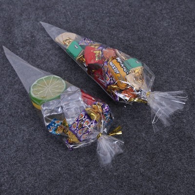 供应opp膜塑料袋 创意透明三角袋子糖果食品包装袋厂家现货批发