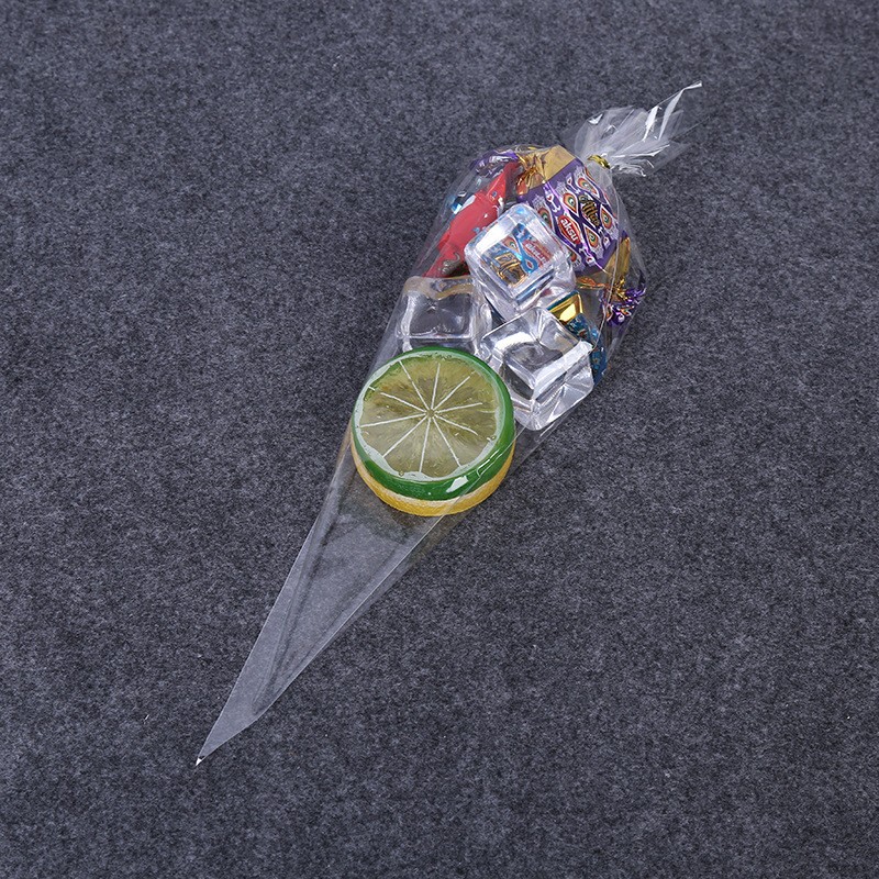 供应opp膜塑料袋 创意透明三角袋子糖果食品包装袋厂家现货批发图4