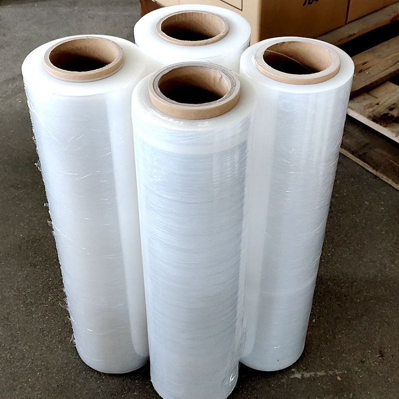 厂家拉伸膜打包透明塑料薄膜工业保鲜膜pe缠绕膜50cm现货包装膜卷图4