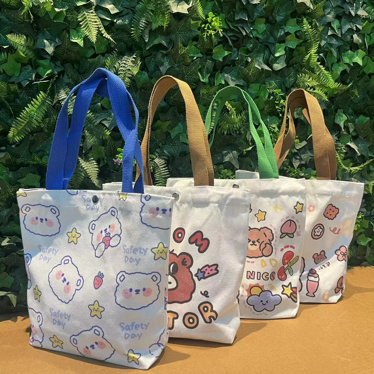 可爱创意伴手礼帆布袋幼儿园活动礼品周岁满月跨境帆布包现货批发图4