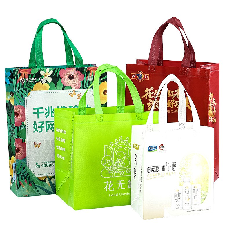 现货无纺布礼品袋批发时尚服装店宣传手袋覆膜手提袋子可 加印logo图5