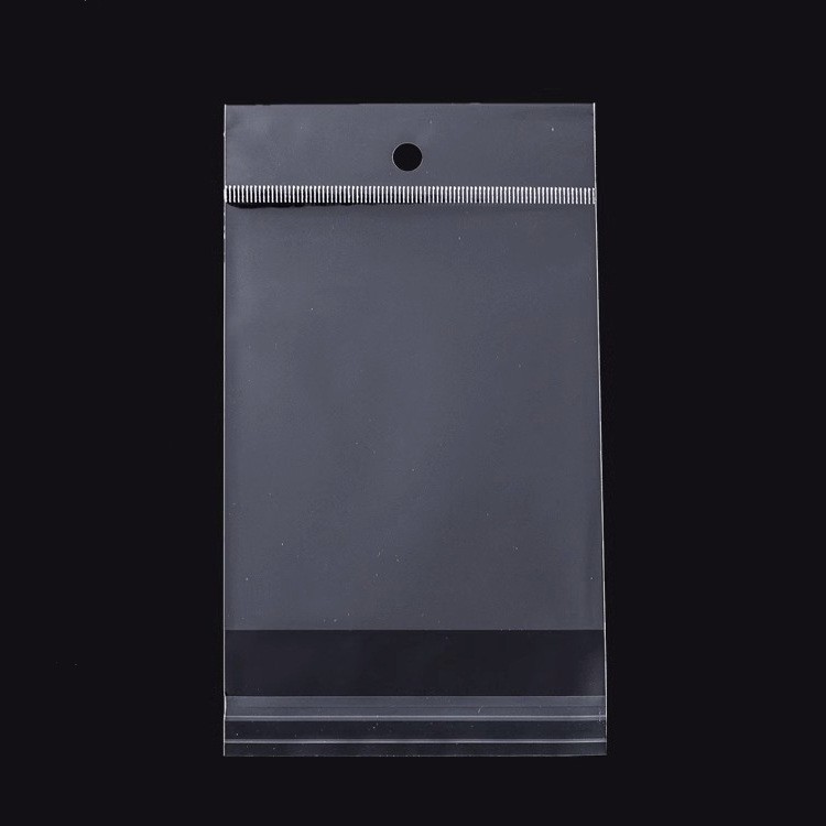 厂家现货opp卡头袋 塑料包装袋 挂孔饰品耳环挂头袋自 粘袋可印刷图4