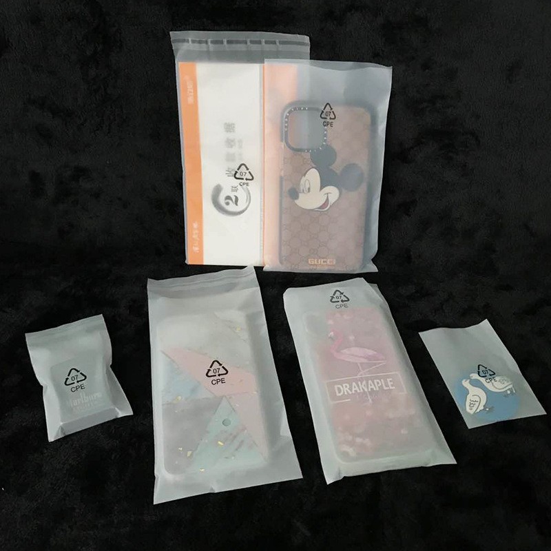 磨砂平口袋电子手机壳包装袋数据线半透明自粘塑胶袋CPE磨砂袋子图4