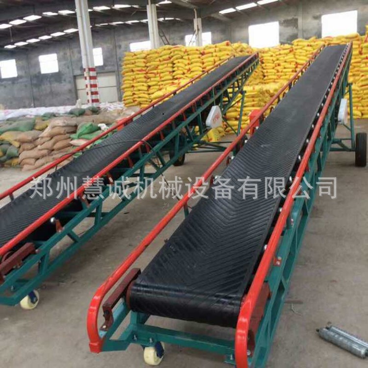 大型移动皮带输送机 800宽装车械货粮食输送机 爬坡散料传送机图3