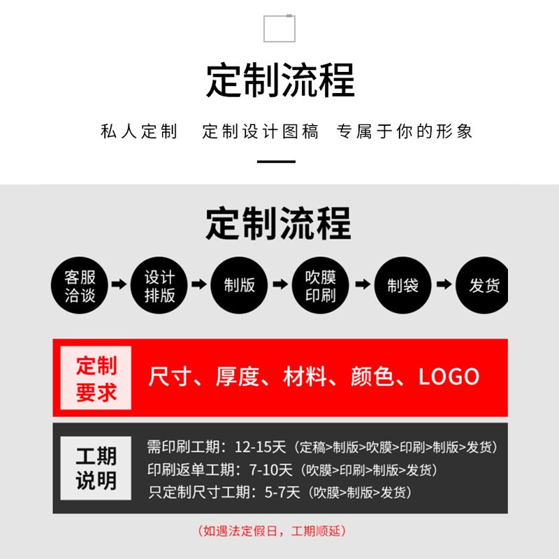 opp透明平口袋多尺寸现货 礼品糖果平口塑料袋服装饰品包装袋定做图4