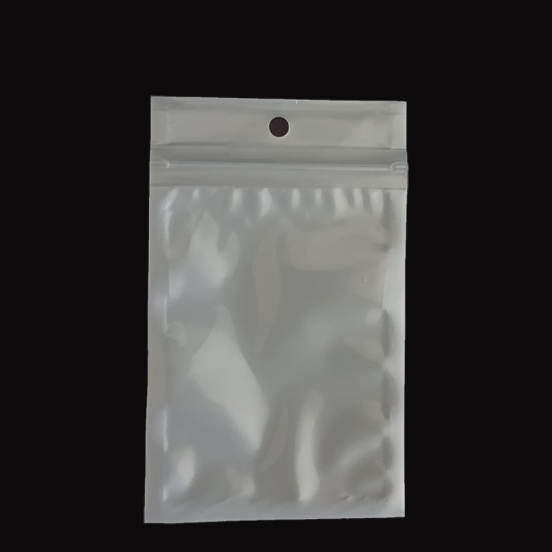 一面白色一面透明珠光袋阴阳骨袋珠光膜自封袋饰品首饰包装袋现货图3