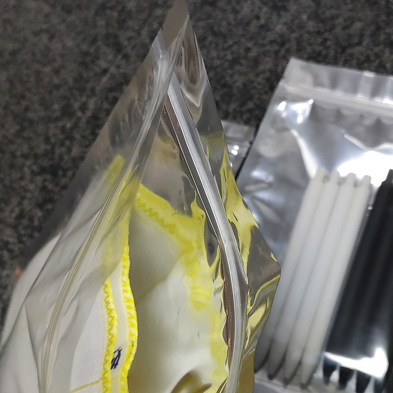 现货镀铝阴阳自封袋 镀铝拉链封口袋 平底拉骨袋 耳机数 据线包装图2
