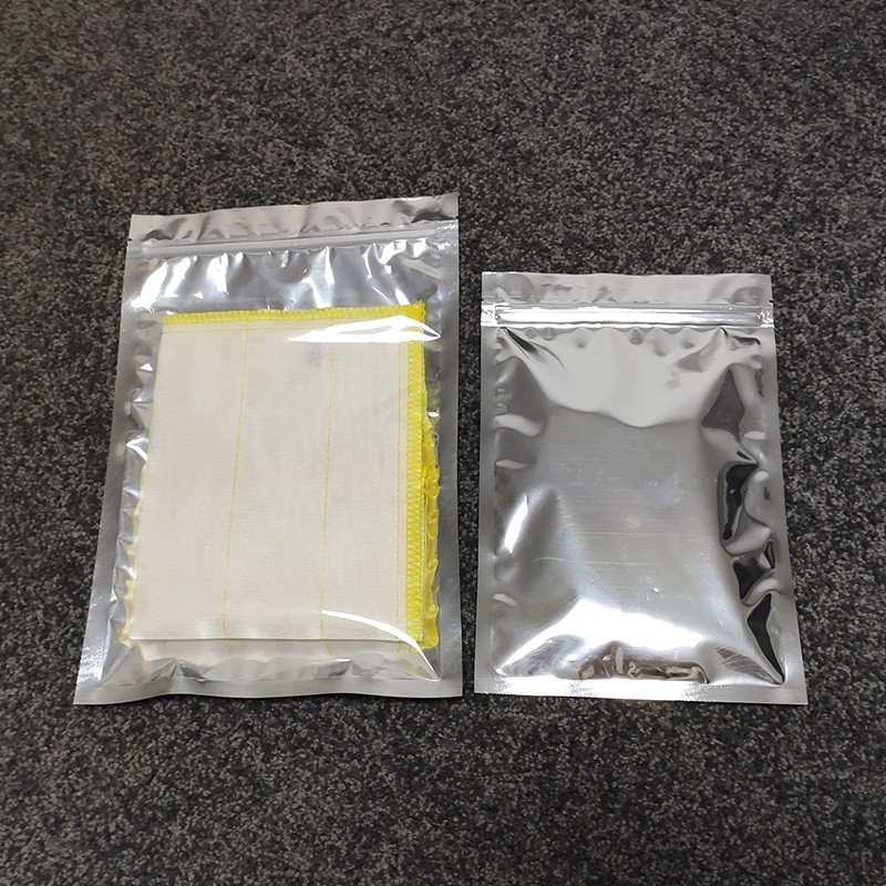 现货镀铝阴阳自封袋 镀铝拉链封口袋 平底拉骨袋 耳机数 据线包装图3