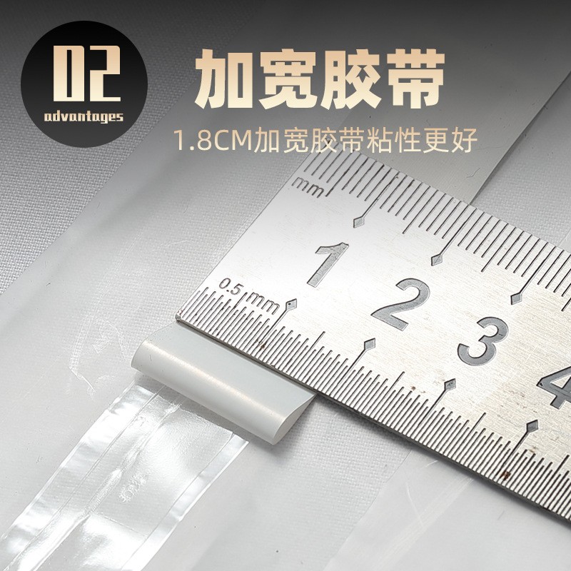 现货磨砂透明手提快递包装袋塑料袋手提袋PE自封袋便携手拎包装袋图2