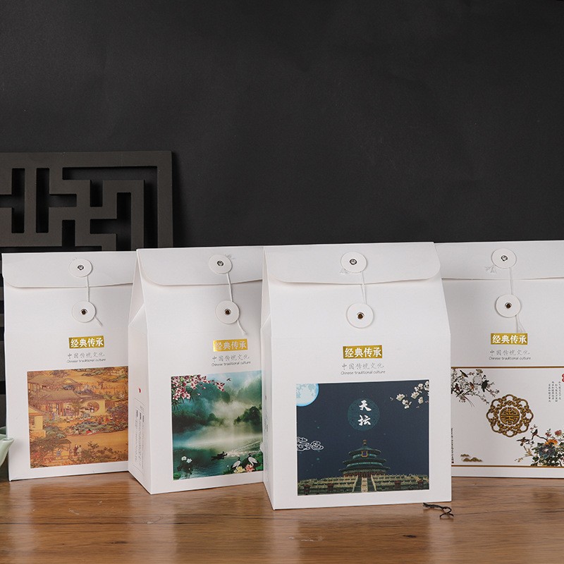 散装茶叶包装礼盒散茶包装盒空盒福鼎白茶普洱白牡丹包装袋手提袋图2