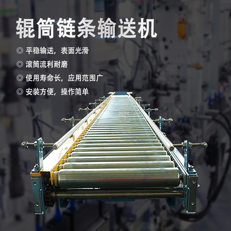 辊筒链条输送线 不锈钢辊轮输送机 厂房车间产品线传送机输送设备图2