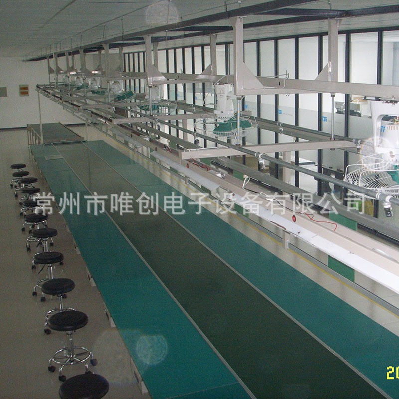 悬挂式照明皮带输送线厂家直供 悬挂式流水输送线 车间生产装配线图2