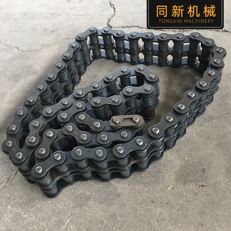 现货工业输送链条单双排短节距滚子链4分06B08A304不锈钢链条批发图3