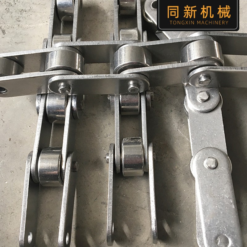 现货工业输送链条单双排短节距滚子链4分06B08A304不锈钢链条批发图2