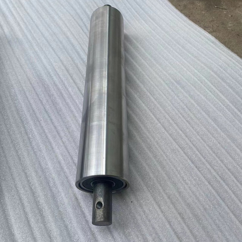 现货无动力滚筒主从动不锈钢滚轴流水线输送带托辊包胶滚筒不包邮图2
