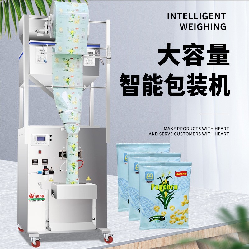 全自动双称大型包装机 颗粒粉末杂粮分装定量背封口打包机1000克图5