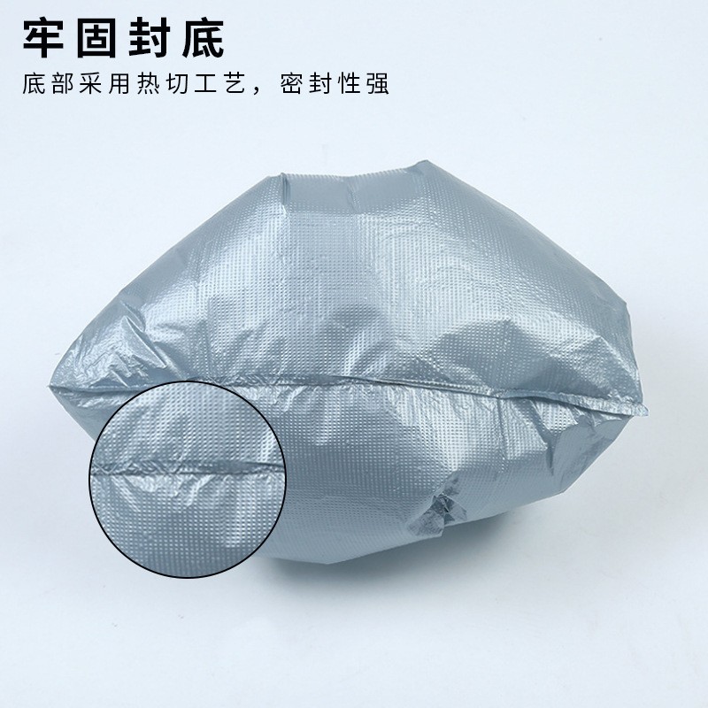加厚银灰塑料袋批发大号服装打包袋手提垃圾袋背心购物 袋收纳袋子图3