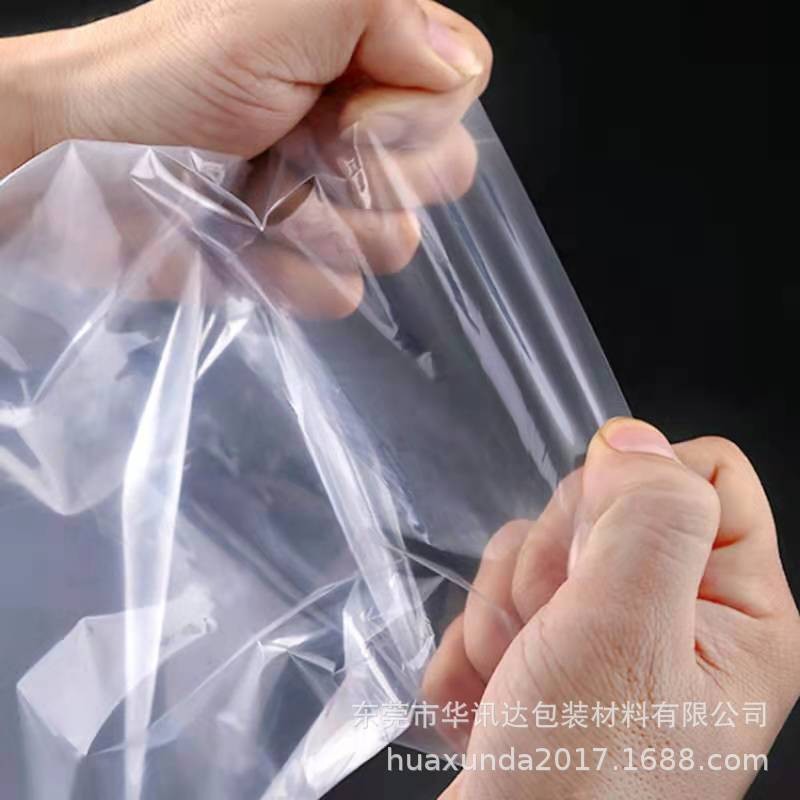 现货印刷PE平口袋 直销服装收纳薄膜袋 加厚PE透明高压平口塑料袋图3