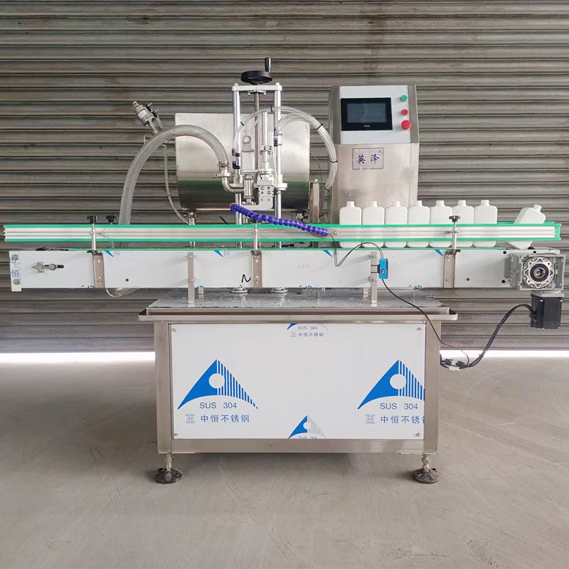 全自动液态肥料水剂肥料灌装机水溶肥灌装设备农药直线式灌装机图4