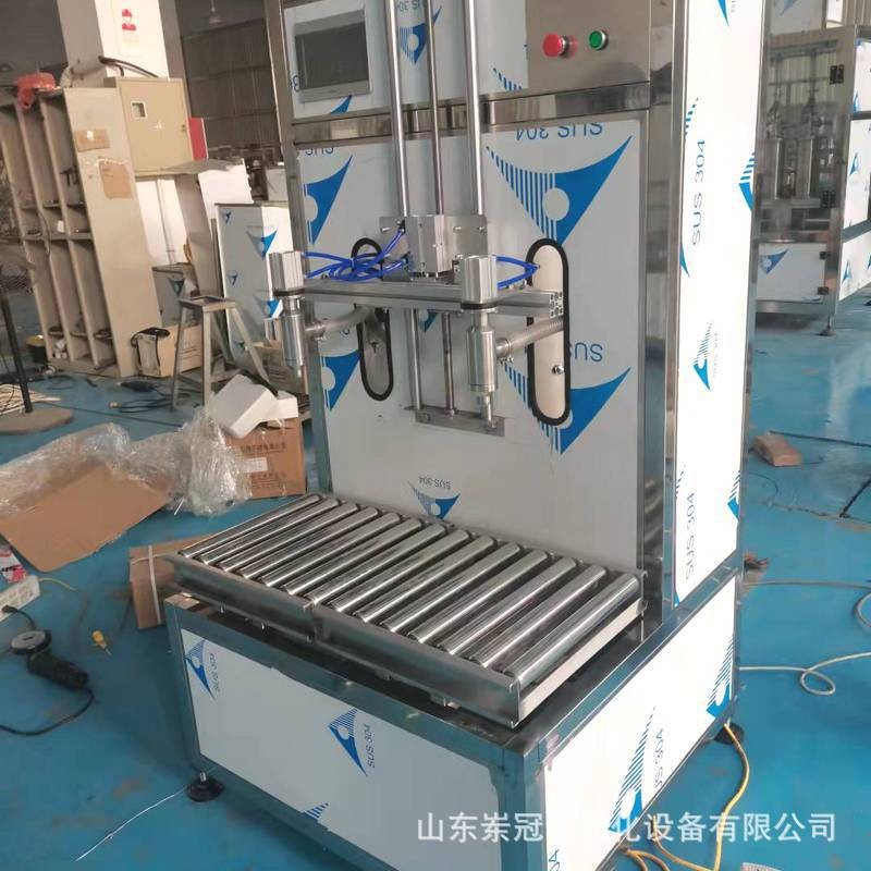 双头称重式灌装机 油类饮料液体灌装机 洗手液消毒水灌装机图2