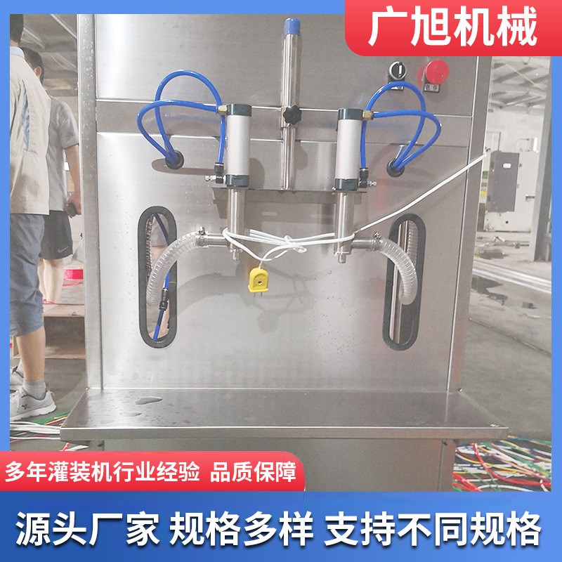 饮料啤酒双头灌装机 液体灌装机双头防滴漏食用油灌装设备厂家图3