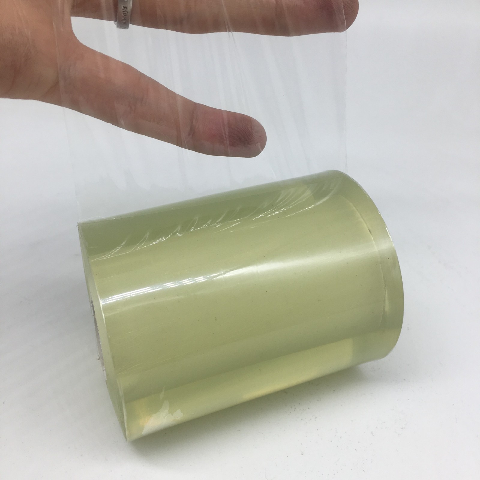 厂家直销 自粘透明pvc电线膜包装拉伸缠绕膜 规格齐全 量大价优图4