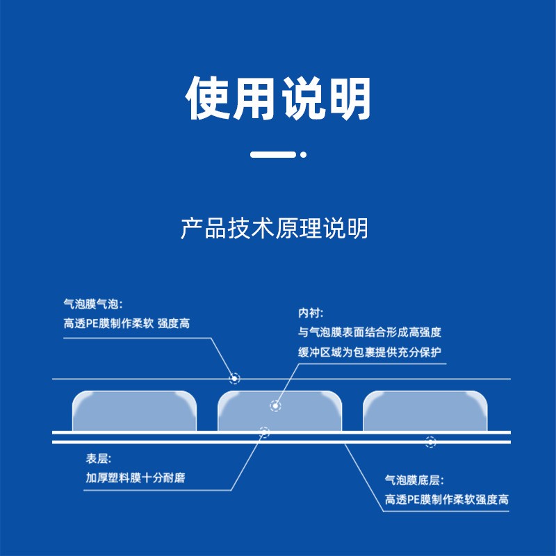 复合珠光膜气泡袋批发快递包装袋泡沫袋泡泡袋气泡信封袋打包包邮图3