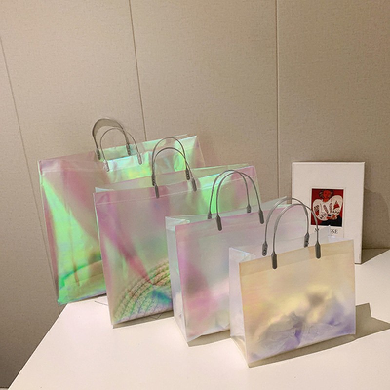 高级透明礼品手提袋定制磨砂童装店袋子品牌防水加厚服装塑 料袋子图3