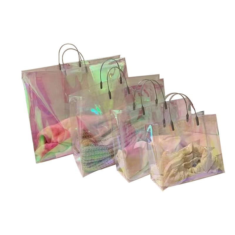 高级透明礼品手提袋定制磨砂童装店袋子品牌防水加厚服装塑 料袋子图2