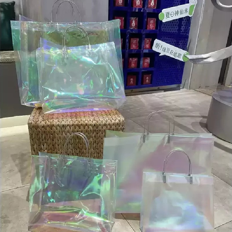 高级透明礼品手提袋定制磨砂童装店袋子品牌防水加厚服装塑 料袋子图5