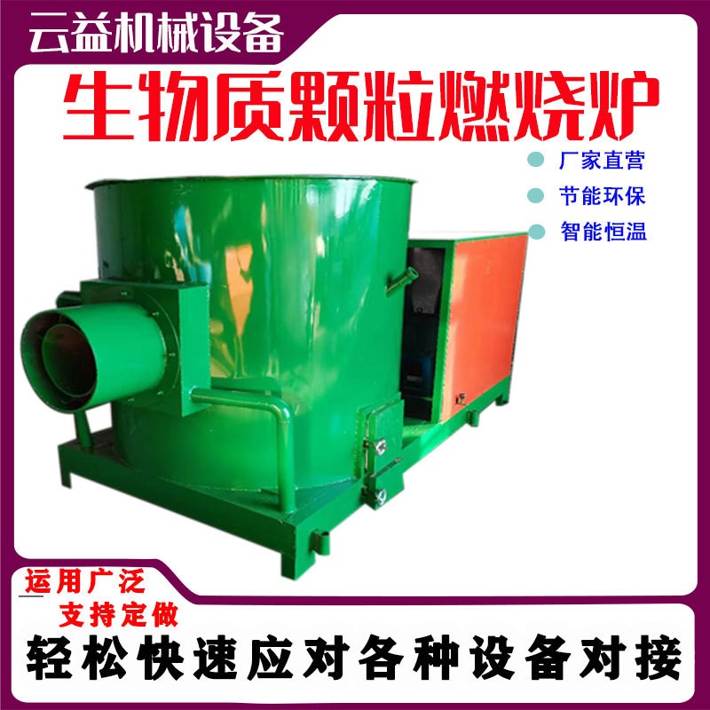 云益全自动木片煤炭生物颗粒两用燃烧机锅炉改造喷火加温炉热风机图3