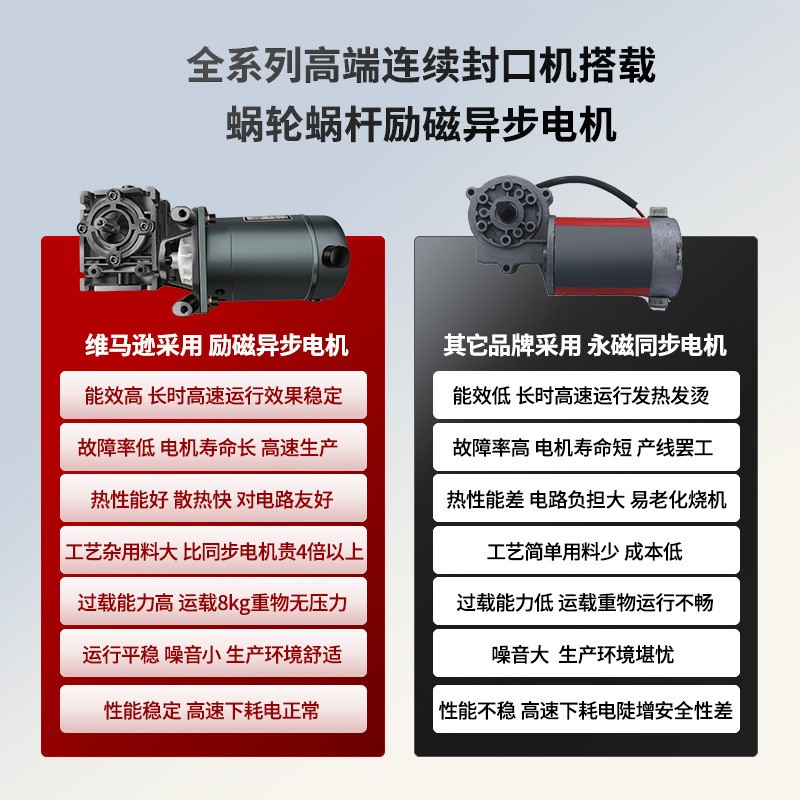 维马逊SF150 连续封口机商用全自动塑料薄膜袋子茶叶包装热封口图4