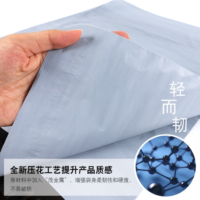 超轻合金快递袋跨境物流包装袋全新料合金袋防水快递袋子现货批发图2