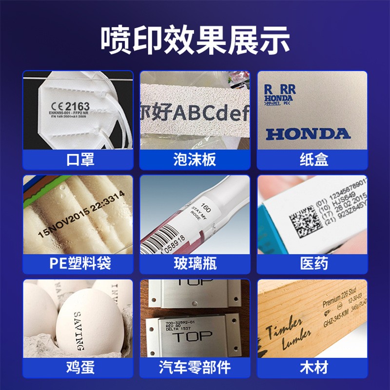 威利达智能静态喷码机全自动打码机生产日期批号食品小型打码器图2