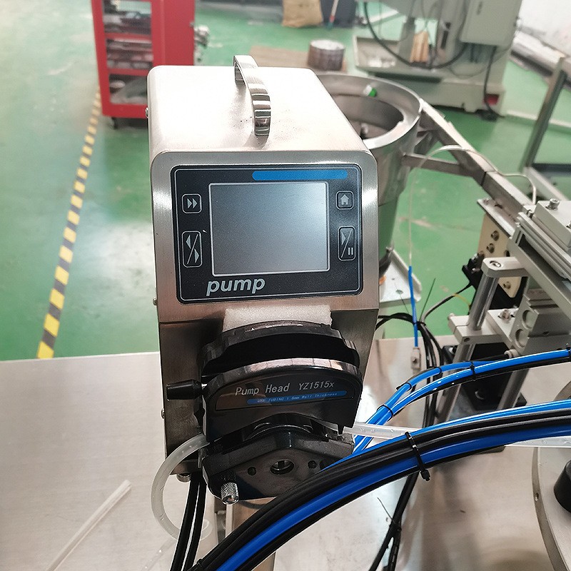 转盘式液体灌装旋盖设备膏霜灌装压盖机洗洁剂全自动上盖机械图3